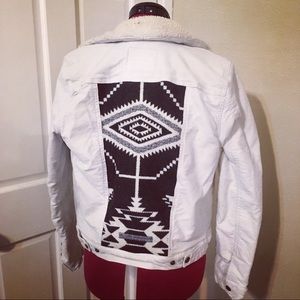 Lined Levi jacket with Pendleton panel size Small